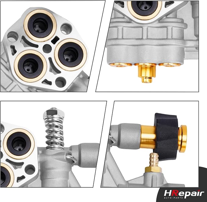 7108366 Pressure Washer Pump Manifold fits for Technologies 510020 and 520006 Axial Cam Pressure Washer Pump Replacement Simpson 7108366 Cleaning Manifold