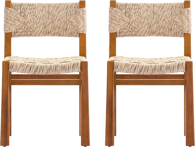 Christopher Knight Home 7 Piece Outdoor Dining Set Acacia Wood Expandable Table and 6 Wicker Chairs Light Grey Patio Dining Furniture Set with Teak Finish Wooden Frame for Garden Backyard Porch