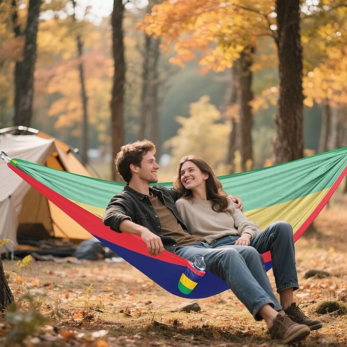 National Flag of Mauritius Hammocks with Portabl Carry Bag Backyard Hammock for Indoor Outdoor Patio