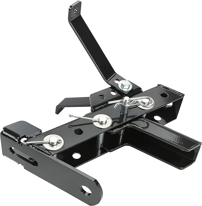HECASA Adjustable Lawn Mower Hitch Universal Garden Tractor Hitch Compatible with John Deere Cub Cadet Husqvarna Craftsman Riding Mowers