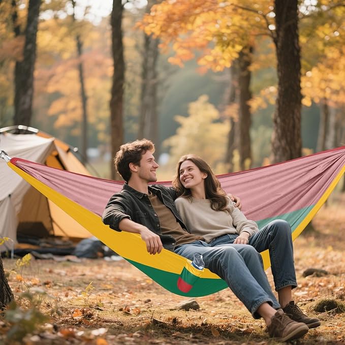 National Flag of Lithuania Hammocks with Portabl Carry Bag Backyard Hammock for Indoor Outdoor Patio