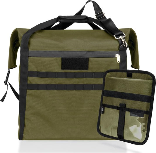 Xtreme Sight Line ~ AQUA G CUBƎ 50 Waterproof Faraday Bag + LITE Faraday Bag Combo for Small to Medium Generators and Electronics ~ Protects Against EMP/CME/EMF/RF ~ OD Green Combo