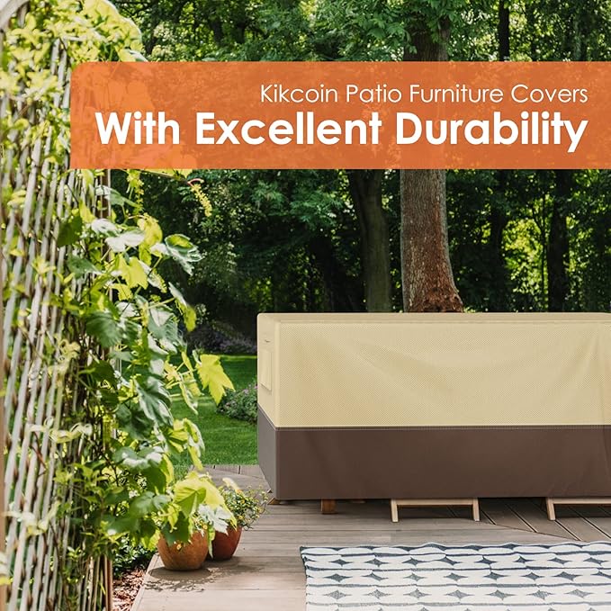 Patio Furniture Covers Waterproof for Table and Chairs, Square Outdoor Furniture Set Cover, Anti-Fade, Tear/Water Resistant Patio Furniture Set Covers, 96" L x 96" W x 28" H