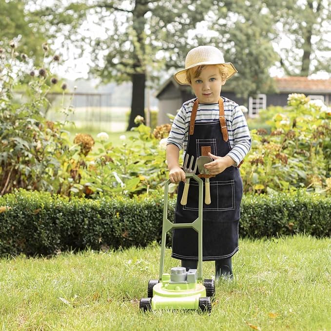 Esschert KG214 Children's Lawn Mower, Plastic, Green