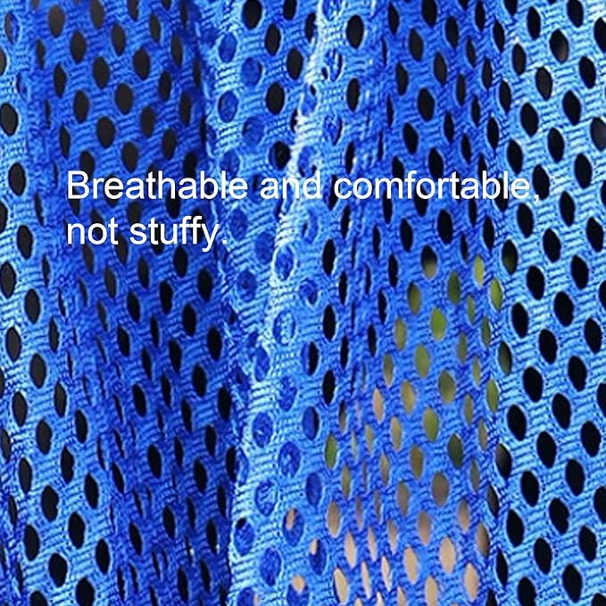 Portable Rayon Rope Hammock Multi-Purpose Outdoor Camping Mesh Breathable Portable Sturdy Hammock Comfortable(Blue)