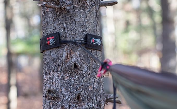 Grand Trunk Tree Slings Camping Hammock Hanging Kit - Quick and Easy Set-Up with Pre-Knotted Straps and Tree-Friendly Trunk Sleeves - Perfect for Backpacking, Hiking or Just Relaxing in The Backyard