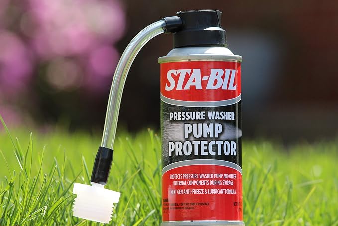 STA-BIL Pump Protector - Protects Pressure Washer Pump and Other Internal Components During Storage - Next Gen Anti-Freeze and Lubricant Formula, 4 oz. (22007-8PK)