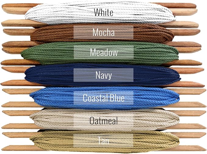 Nags Head Hammocks Oatmeal DuraCord Rope Sling Shot Swing – 42 in. W x 65 in. H, 250 lb Capacity, Cumaru Spreader Bar, Indoor & Outdoor Use, Free Hanging Hardware, Handcrafted in The USA