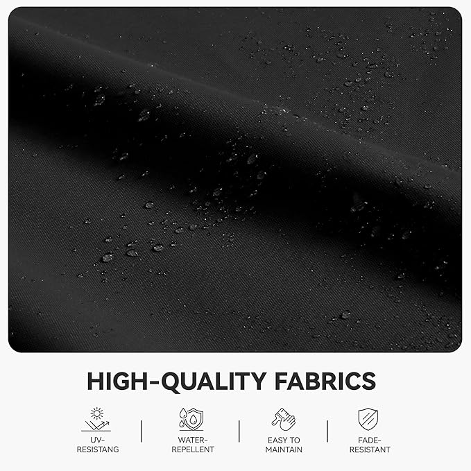 GENTEACO 10X10 FT Cantilever Umbrella, Large Offset Patio Umbrella with Double Top, 6 Angle Tilts & 360° Rotation, Large Square Sun Umbrellas for Outdoor Patio Pool Deck Market, Black