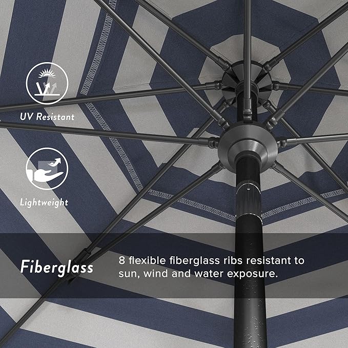 California Umbrella Crank Lift, Collar Tilt, Aluminum Pole