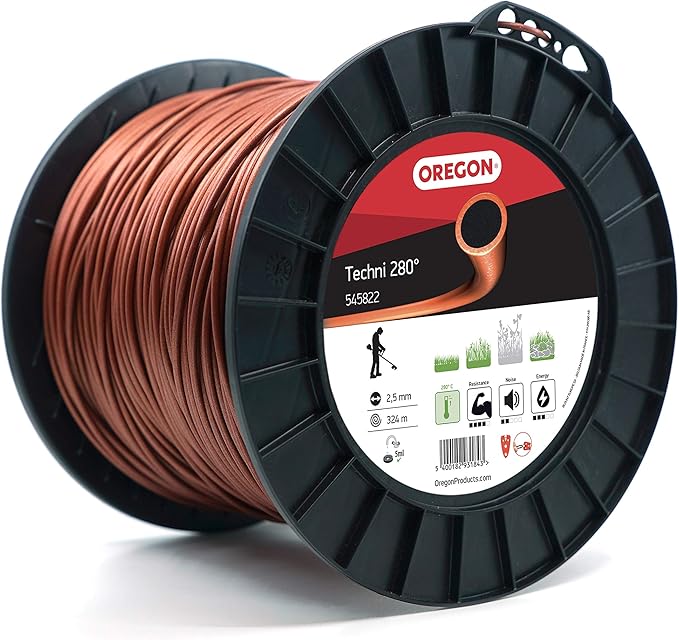 Oregon Techni 280 545822 Heat Resistant Trimmer Line for Over Grown Grass and Weeds, Spool