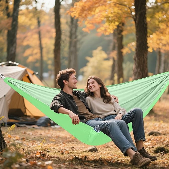 Pale Green Solid Color Pure Plain 330lb Capacity Outdoor Hammocks with Portabl Carry Bag Portable Hammock for Outside Patio Garden capas para la Lluvia