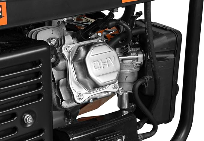 WEN DF475X 4750-Watt Portable Generator with Wheel Kit and CO Shutdown Sensor, Black