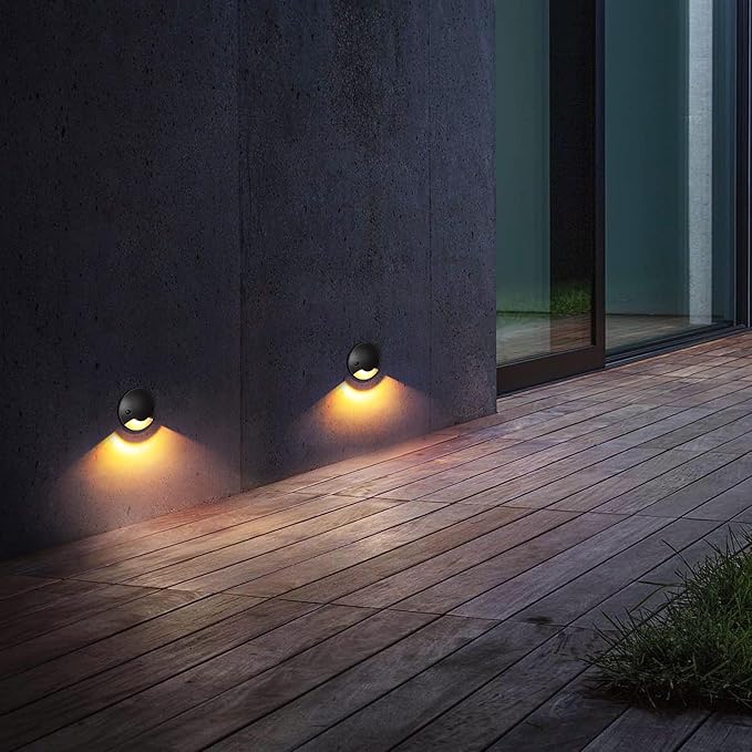 Well Lights Low Voltage Landscape Lighting Outdoor In Ground Lights for Driveway,Path,Paver,LED 2W AC/DC 12V 24V Warm White Waterproof IP67 Aluminium Single Side Lighting for Floor,Stair,1PACK