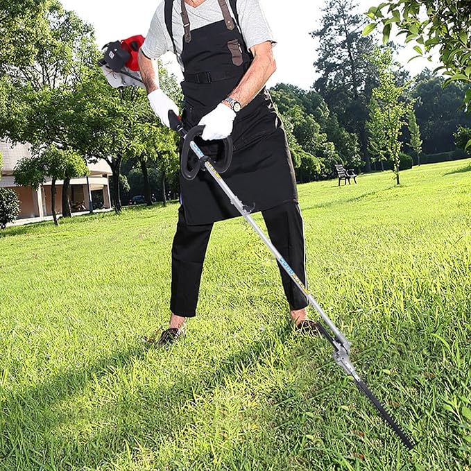 4-in-1 Multi-Functional Trimming Tool 51.7cc 2-Stroke Gas Powred Weed Wacker Hedge Trimmer Brush Cutter Blade Pole Saw for Gardens, Parks, Yards, 6500RPM