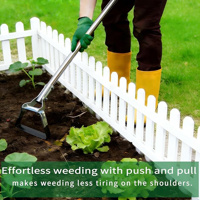 Garden Hula Hoe Head Stirrup Hoes Replacement Heads Scuffle Loop Tools for Weeding (GS1), Gray
