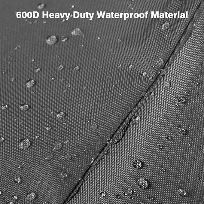 Vailge Patio Umbrella Cover,100% Waterproof Outdoor Market Parasol Umbrella Covers with Zipper and Air Vent,UV Resistant Patio Furniture Covers,73" H x 23" D,Grey