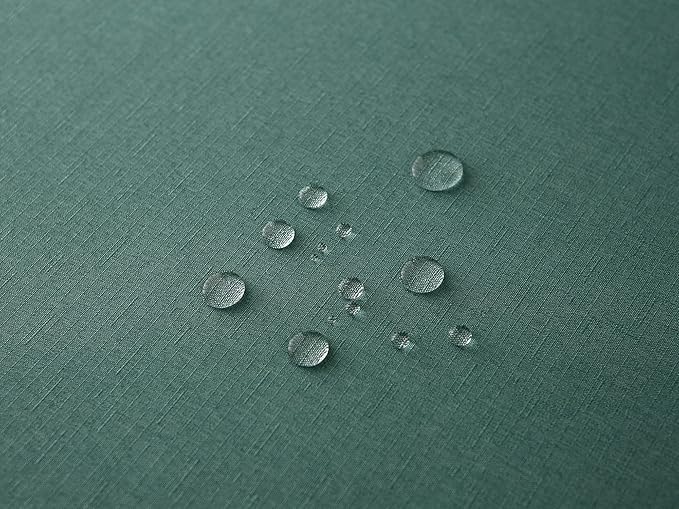 Outdoor Tablecloth Wrinkle-Free Stain Resistant Waterproof Polyester Fabric Table Cover with Zipper Umbrella Hole for Picnic/Party/Dinner/Patio Garden(60inch Round,Zippered,Green)