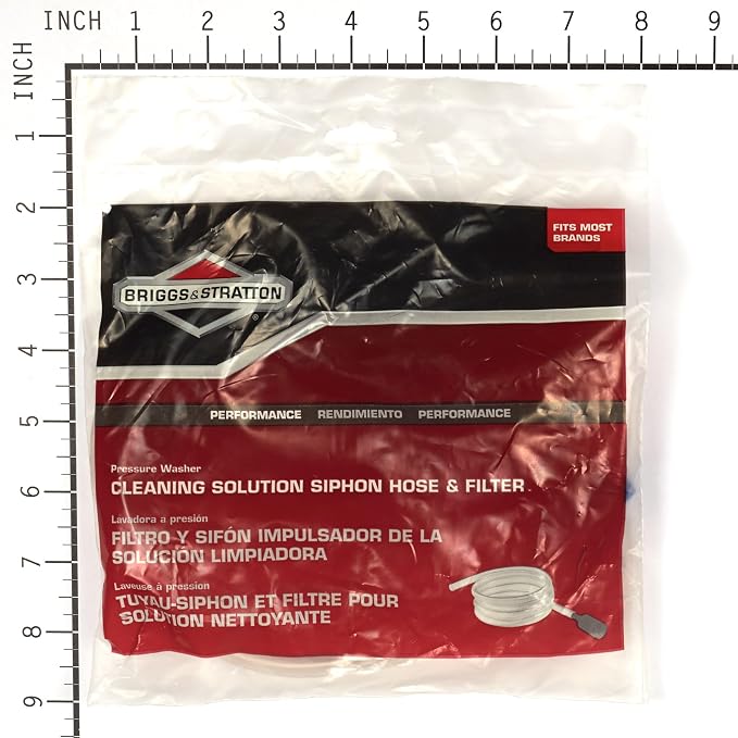 Briggs & Stratton 6214 Cleaning Solution Siphon Hose and Filter for Pressure Washers White