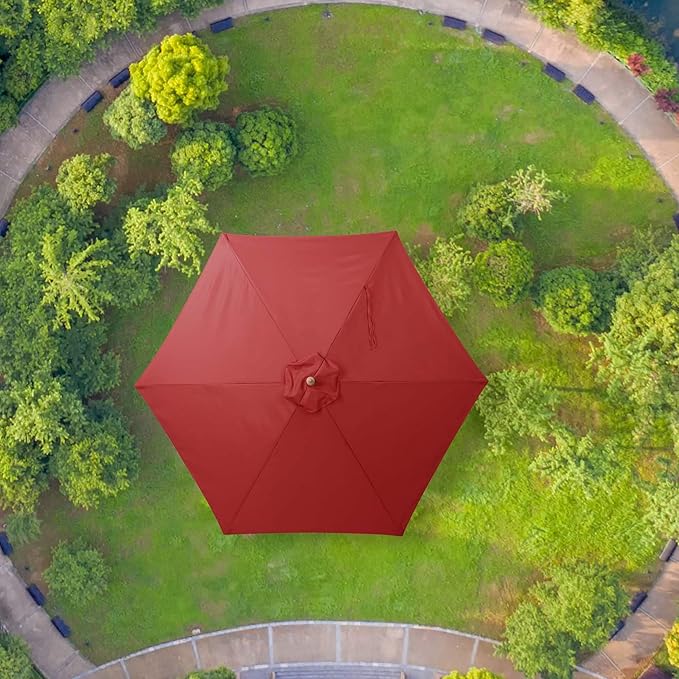 Yescom Patio Umbrella Replacement Outdoor Canopy Beach Backyard Market Table Top Cover