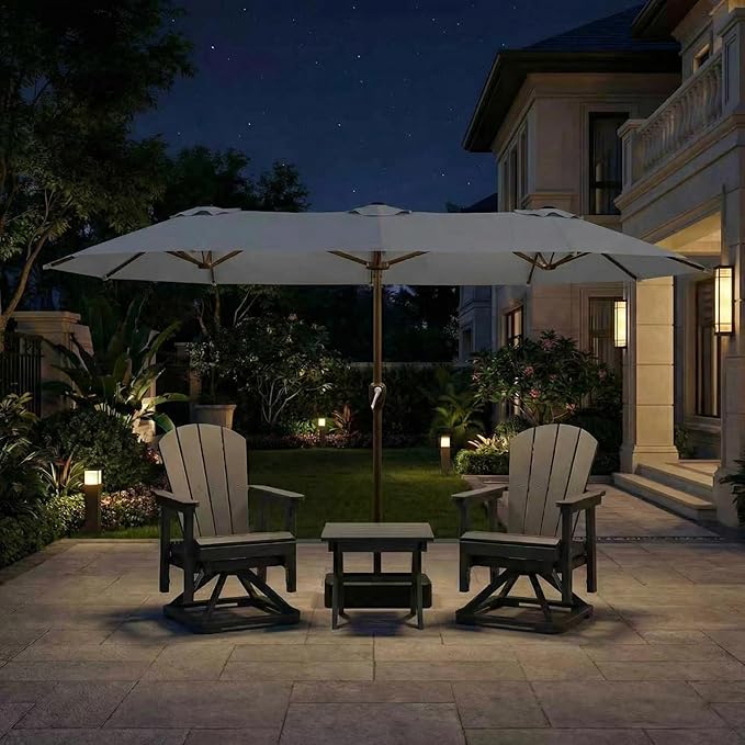 15FT Large Patio Umbrella with Base Included
