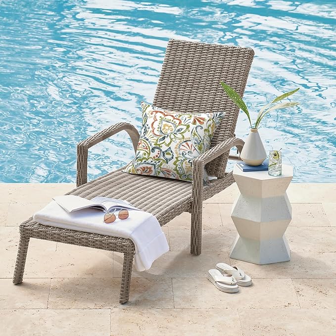 DYTXIII Pack of 2 Waterproof Outdoor Pillow with Inserts, 18x18 Square Patio Decorative Throw Pillow for Home,Sofa,Bench and Patio Furniture,Paisley Botanical
