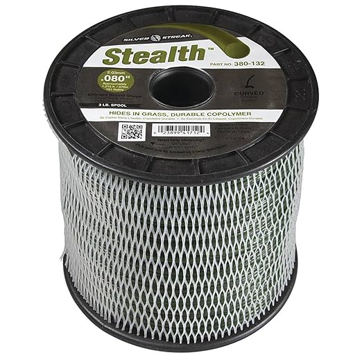 Stens Silver Streak Stealth Trimmer Line, 080 3 lb. Spool, ea, 1