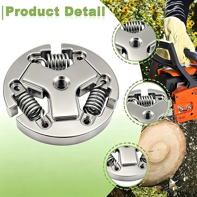 3/8"-6T CS-400 Sprocket Clutch Drum Kit with P021001980 Oil Pump for Echo CS-370 CS-370F CS-400 CS-400F Chain Saw Parts, CS-370 CS-400 Chainsaw Sprocket & CS-400 Auto Oiler Assembly for A556000401