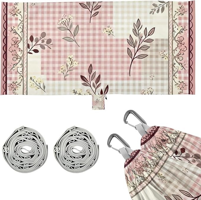 Gentle Gingham Hammocks for Camping with Portabl Carry Bag Hanging Hammock Outside Beach Patio Garden