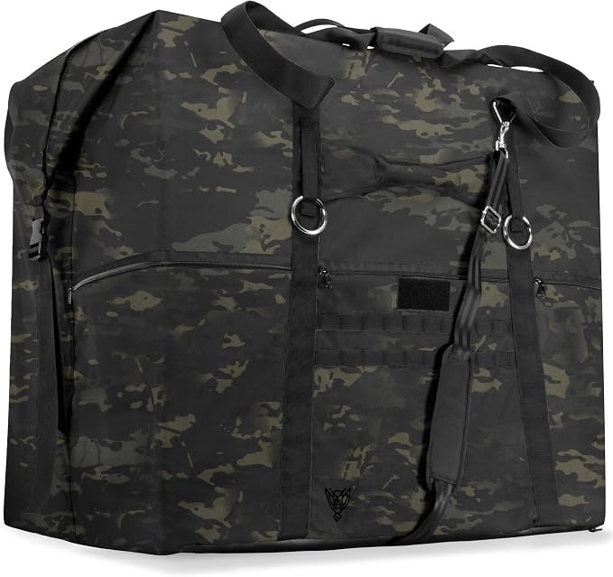 Xtreme Sight Line ~ AQUA G CUBƎ 450 Waterproof Faraday Bag for Large Generators and Electronics ~ Protects Against EMP/CME/EMF/RF ~ Diamond Form Farday Lined Interior ~ Midnight Multicam