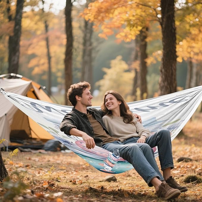 Hammocks for Outside Easter Eggs Camping Hammock Portable Hammocks with Tree Straps and Carry Bag Camping Accessories for Hiking Beach Outdoor
