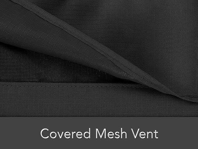 Covermates Ultima Outdoor Serving Cart Cover – Heavy-Duty All-Weather Patio Furniture Protector with Mesh Vent, 600D Ripstop Polyester, Drawcord & Buckle Straps, 50W x 30D x 34H, Ripstop Black