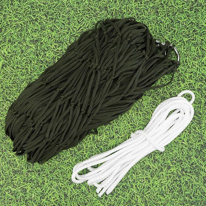 VGEBY Outdoor Hammock, High Strength Breathable Mesh Camping Hammock Nylon Single Person with Rope for Campers Hikers Backyard Relaxation Beach Trips