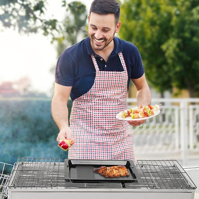 Outvita Portable Charcoal Grill, 39 x 12x 28" Foldable Barbecue Grill, Stainless Steel BBQ Grill for Outdoor Cooking Camping Hiking Picnic Garden Beach Party(Large)