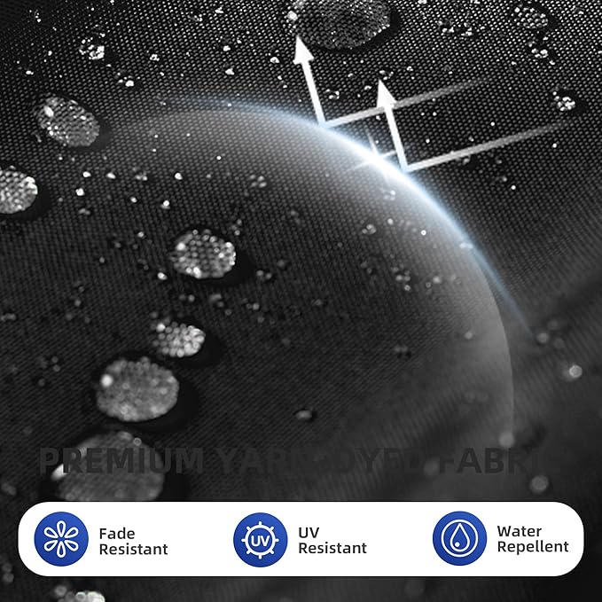 10 X 13 FT Cantilever Patio Umbrella with Led Lights Heavy Duty Windproof Double Top Large Rectangle Offset Umbrellas with 360-degree Rotation for Garden Pool Deck Backyard, Black