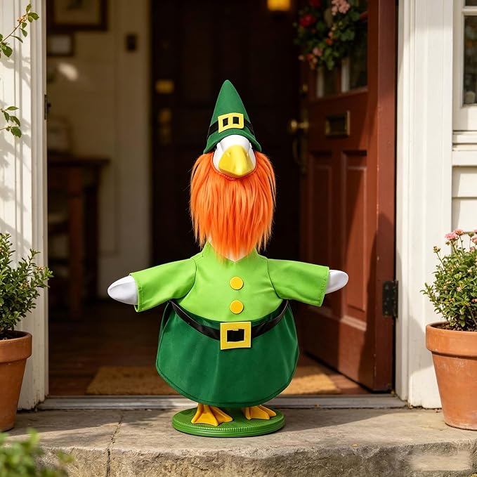 Halloween Porch Goose Outfit 23 Inch Porch Goose Clothes for Holiday | Pumpkin Dress Cape Witch Hat, Thanksgiving Goose Outfit, Christmas Goose Clothes, Holiday Costume for Lawn Geese Status