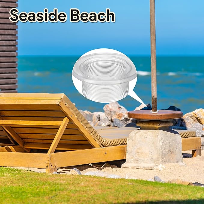 Patio Table Umbrella Hole Ring Plug Cap Set, Outdoor Parasol Table Hole Cover Insert Patio Table Hole Plug Ring for Cafes, Yard, Garden, Camping, Pool