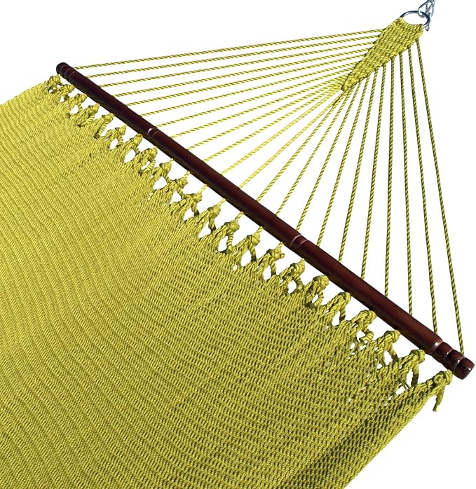 Double Caribbean Hammock - Soft-Spun Polyester - 48 inch (Olive)