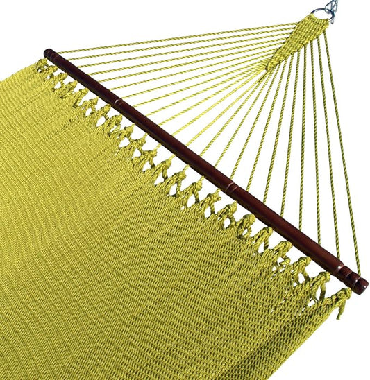 Double Caribbean Hammock - Soft-Spun Polyester - 48 inch (Olive)