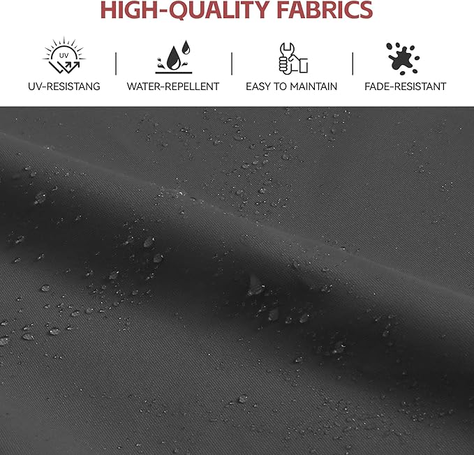 GENTEACO 10x13FT Wood Pattern Cantilever Patio Umbrella, Double Top Rectangle Offset Umbrella 7 Angle Tilts & 360° Rotation, Large Heavy Duty Outdoor Sun Umbrella for Pool Market, Grey