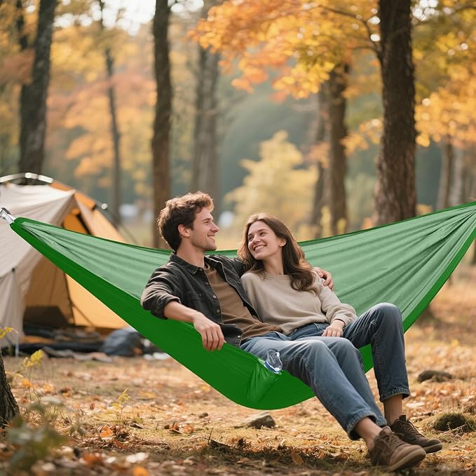Dark Green Solid Color Pure Plain 330lb Capacity Outdoor Hammock Swing Hammock for Indoor Outdoor Patio hamaca para adultos