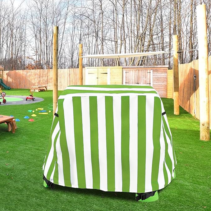 Kids Water Table Cover, Outdoor Heavy Duty Durable Waterproof Dustproof Anti-UV Kids Water Play Table Cover, Compatible with Step2 Rain Showers Splash Pond, Green