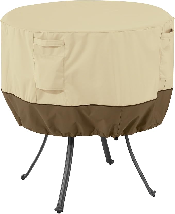 Classic Accessories Veranda Water-Resistant 36 Inch Round Patio Table Cover, Outdoor Table Cover
