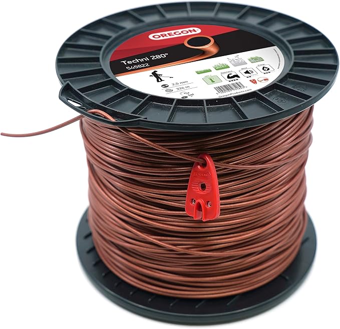 Oregon Techni 280 545822 Heat Resistant Trimmer Line for Over Grown Grass and Weeds, Spool