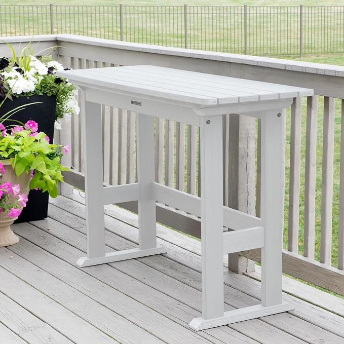 highwood Lehigh 3pc Counter Height Balcony Dining Set, White