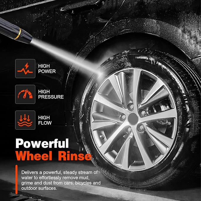 Home High-Pressure Car Wash Water Gun with Booster Nozzle,Home High-Pressure Car Wash Water Gun with Booster Nozzle and Hose, for Watering Plants and Vegetables, and Car Washing