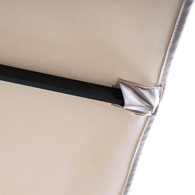 WO Home Furniture Patio Umbrella Twin Double (Extra Long) Outdoor Extra Long Umbrella 15' ft x 9' ft