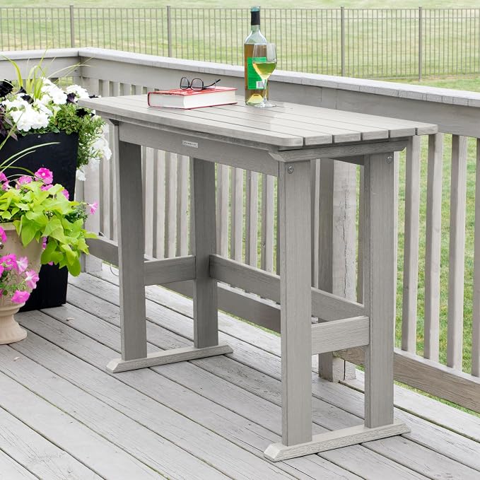 Highwood Lehigh Counter Height Balcony Table, Harbor Gray