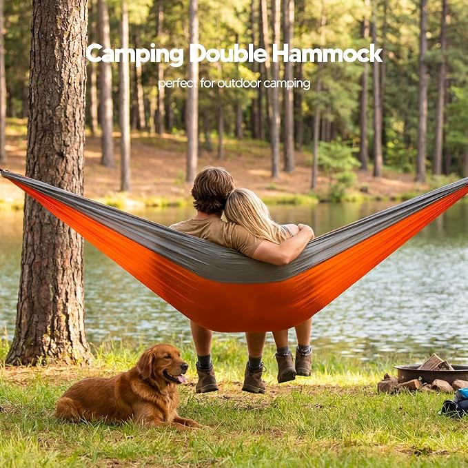 SUNCREAT Hammocks Camping Hammock, Ultralight Hammock for Hiking, Orange