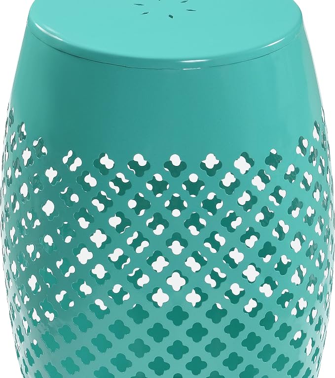 Outdoor 12" Iron Side Table, Outdoor Side Tables, Round Patio Side Table End Table